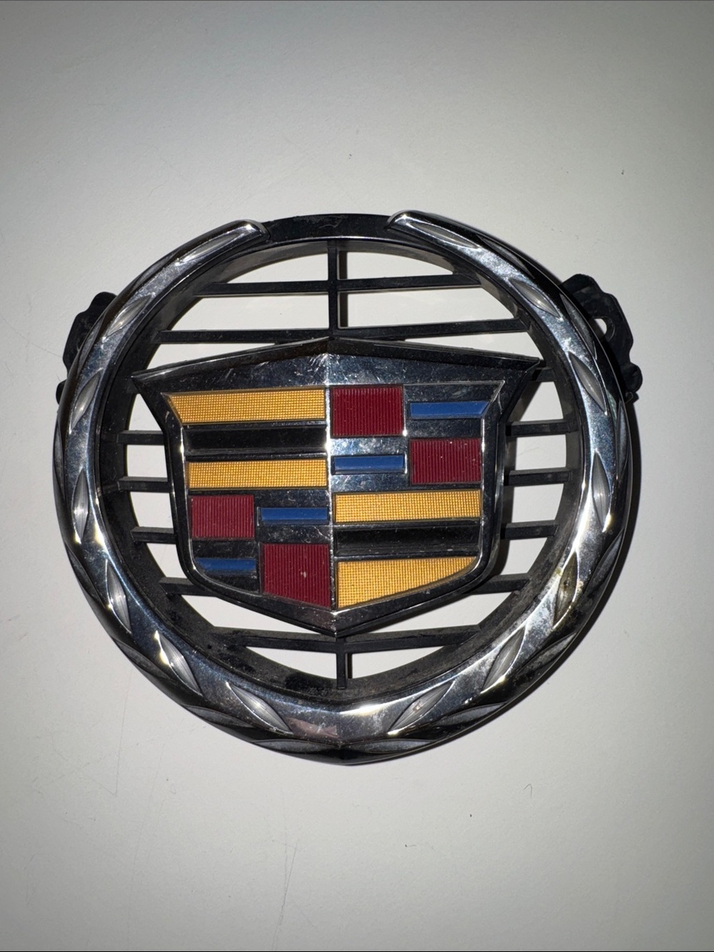 Cadillac Front Grille Emblem Crest Wreath Classic Luxury Automotive Part